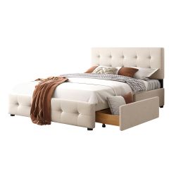 Flieks Polsterbett, Doppelbett Holzbett 4 Schubladen günstig online kaufen