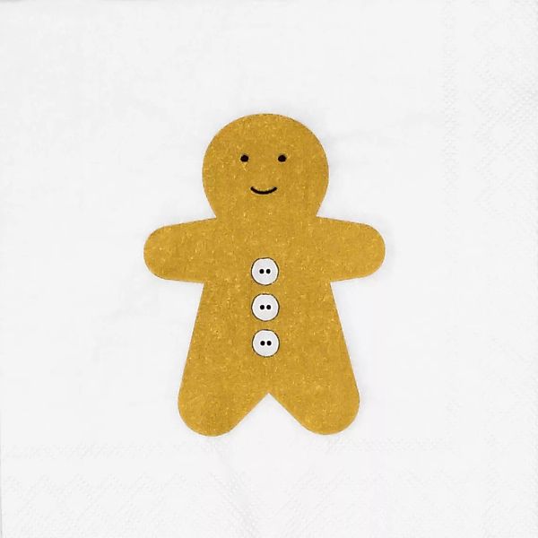 Cocktailserviette 25x25 cm Lebkuchen günstig online kaufen