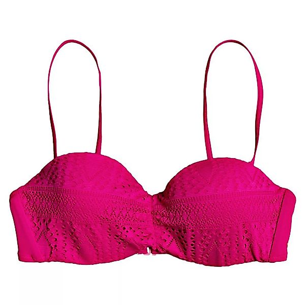 Roxy Sweet Wildness Moulded Bandeau Bikini Oberteil M Cerise günstig online kaufen
