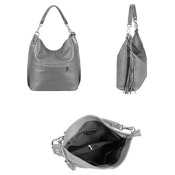 ITALYSHOP24 Schultertasche MADE IN ITALY XL Damen Nappa Leder Handtasche Sh günstig online kaufen