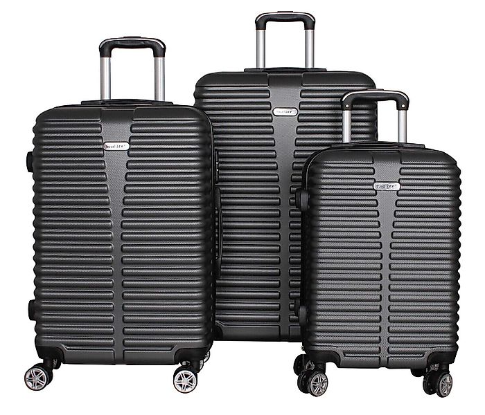 Mojawo Handgepäck-Trolley Hochwertiges 3'er Reisekoffer ABS günstig online kaufen