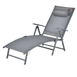 COSTWAY Gartenliege Sonnenliege, klappbar, 7-fach verstellbar, günstig online kaufen