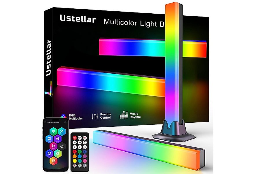 Novostella LED Stripe LED Lightbar RGB Gaming Lampe Ambiente Licht Bar 2 PC günstig online kaufen