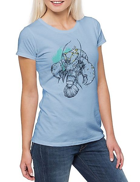 Urban Backwoods Print-Shirt Sailor Lobster Damen T-Shirt Kapitän Hummer Pir günstig online kaufen