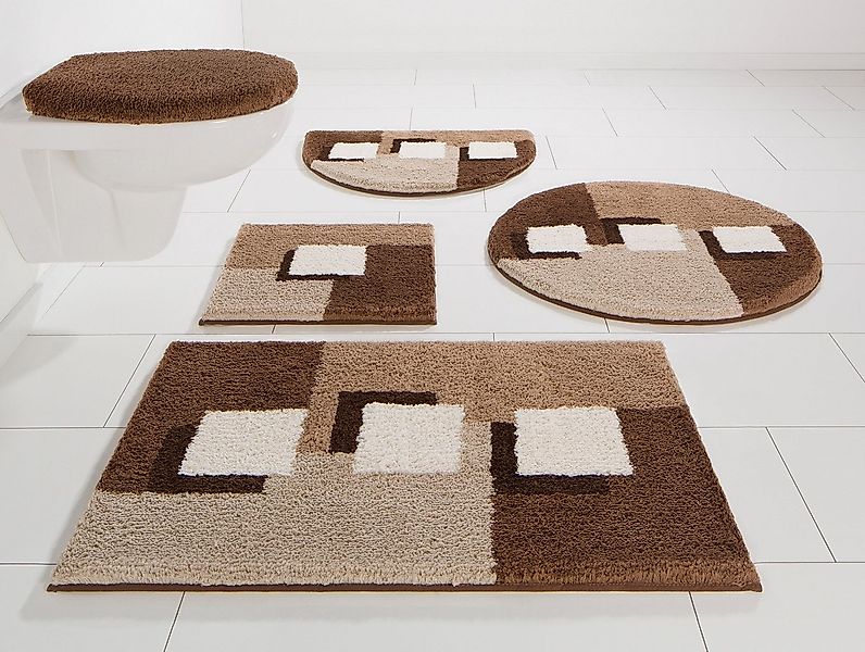 my home Badematte Ada, Badvorleger, Badezimmer Teppich, Höhe 21 mm, rutschh günstig online kaufen