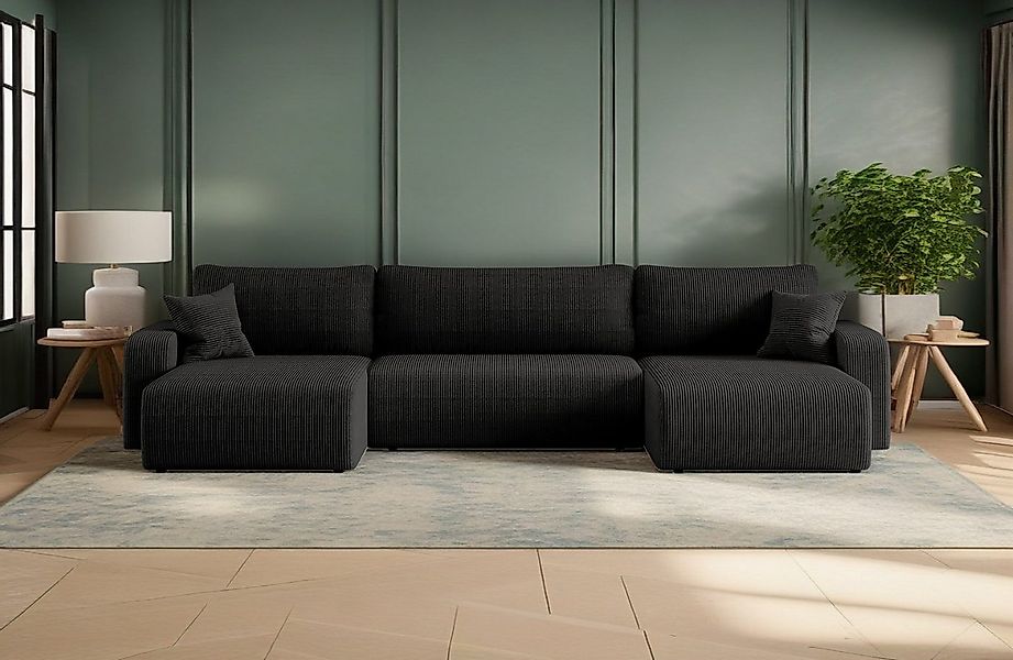 Kaiser Möbel Ecksofa mit schlaffunktion und bettkasten,U-form, MILANO Poso günstig online kaufen