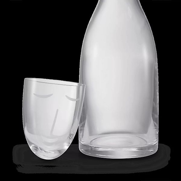 NUDE Glassware Karaffe mit Glas, Klar - MADE.com günstig online kaufen