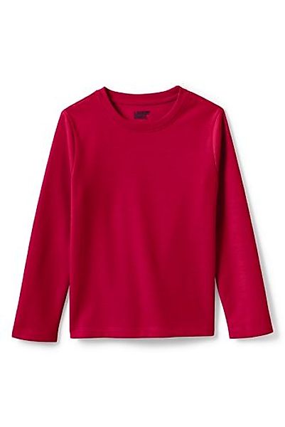 French Terry Pyjama-Shirt, Größe: 152-158, Rot, Polyester, by Lands' End, S günstig online kaufen