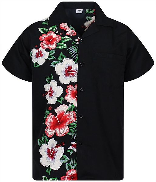 King Kameha Hawaiihemd Wedding Funky Hawaii-Hemd Herren Kurzarm Front-Tasch günstig online kaufen