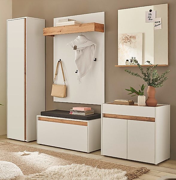 Furn.Design Garderoben-Set Center, (Flurgarderobe in weiß günstig online kaufen