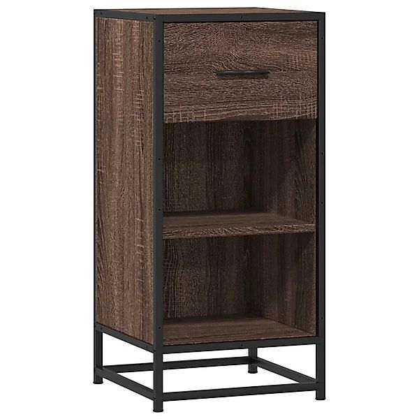 vidaXL Sideboard Braun Eichen-Optik 35,5x35x76 cm Holzwerkstoff Metall 8489 günstig online kaufen