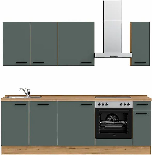 nobilia® Küchenzeile »"Easytouch I"« vormontiert, Ausrichtung wählbar, Brei günstig online kaufen