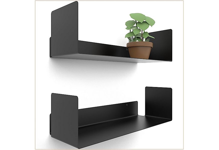 UNITURE Wandregal Moderne Regal Wand Design 2er Set - 2x40 cm Bücherregal s günstig online kaufen