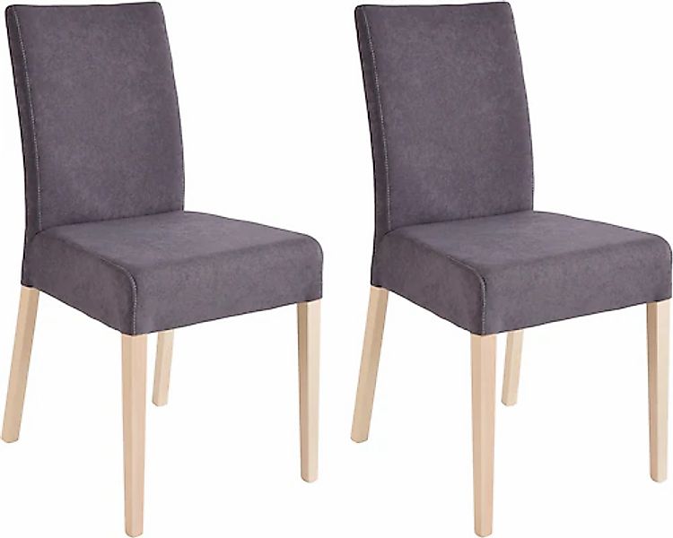 Home affaire 4-Fußstuhl »Umag« (Set) 2 Stk.Sitz und Rücken gepolstert günstig online kaufen