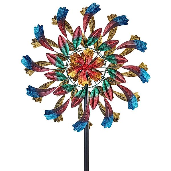 Kobolo Windrad Gartenstecker Dekostecker Windspiel XXL SOLE günstig online kaufen