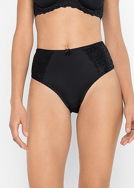 bonprix Maxislip (Packung, 2-St) mit zarter Spitze, aus Polyamid und Elasth günstig online kaufen