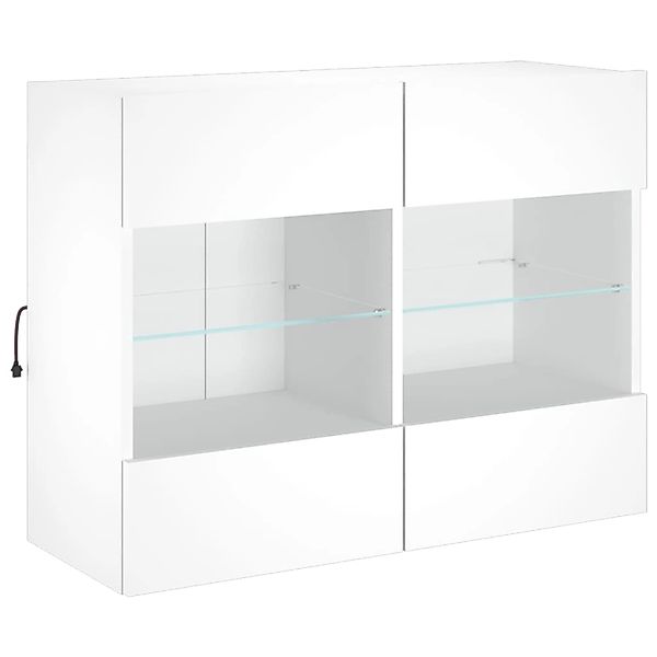 vidaXL TV-Wandschrank mit LED-Leuchten Weiß 78,5x30x60,5 cm 837099 günstig online kaufen