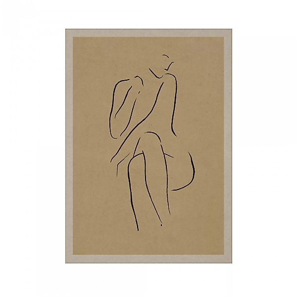 Paper Collective - Grace I Kunstdruck 30x40cm - beige, braun, schwarz/BxH 3 günstig online kaufen