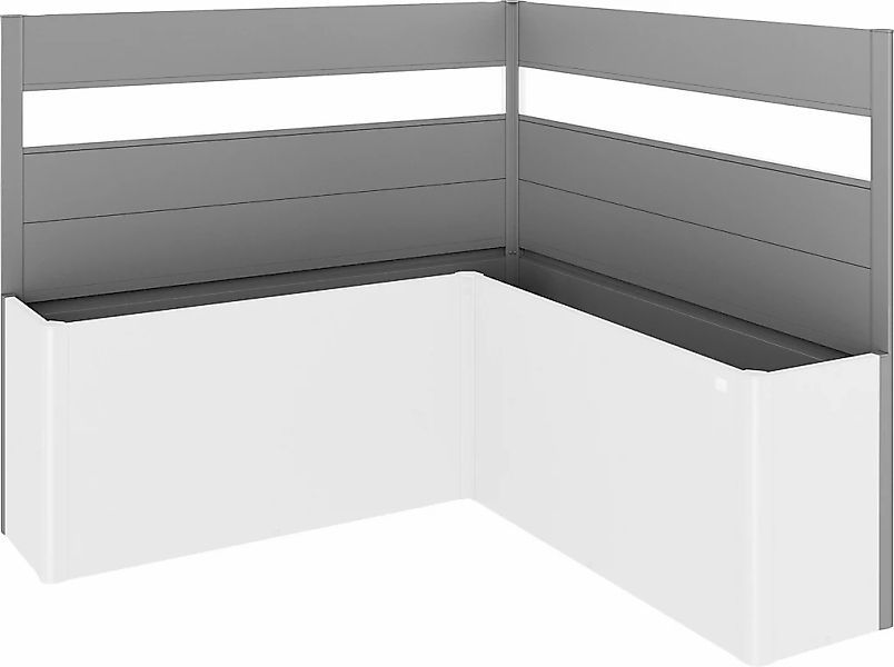 Biohort Sichtschutz Belvedere L-Form 2 Stk. m. Acrylglas Gr. L200 Quarzgr.- günstig online kaufen