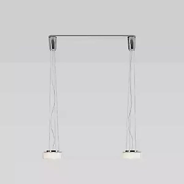 Serien Lighting Curling M Pendelleuchte 2-flammig LED, Glasschirm klar/Refl günstig online kaufen