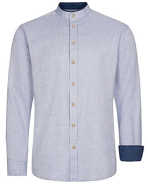 Maddox Trachtenhemd Trachtenhemd mit Stehkragen - Hemd-54, Grau günstig online kaufen