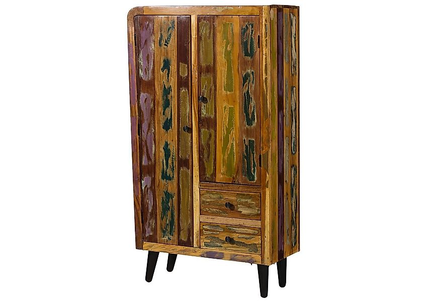 Massivmoebel24 Highboard (Highboard Altholz 90x40x160 mehrfarbig günstig online kaufen