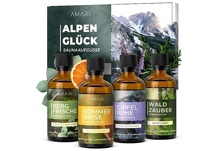 Amari Sauna-Aufgussset AMARI ® Saunaaufguss Set Alpenglück – natürliche Sau günstig online kaufen