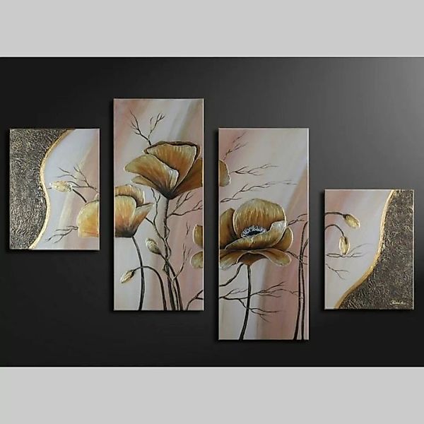 4 Leinwandbilder MOHN (6) 120 x 80cm Handgemalt günstig online kaufen
