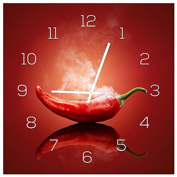 Levandeo® Wanduhr (Wanduhr Alu-Dibond 30x30cm Uhr günstig online kaufen