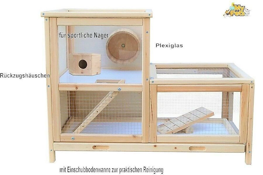 BruKa Kleintierkäfig SMARTY Nagerkäfig Hamsterkäfig Stall Meerschweinchen K günstig online kaufen