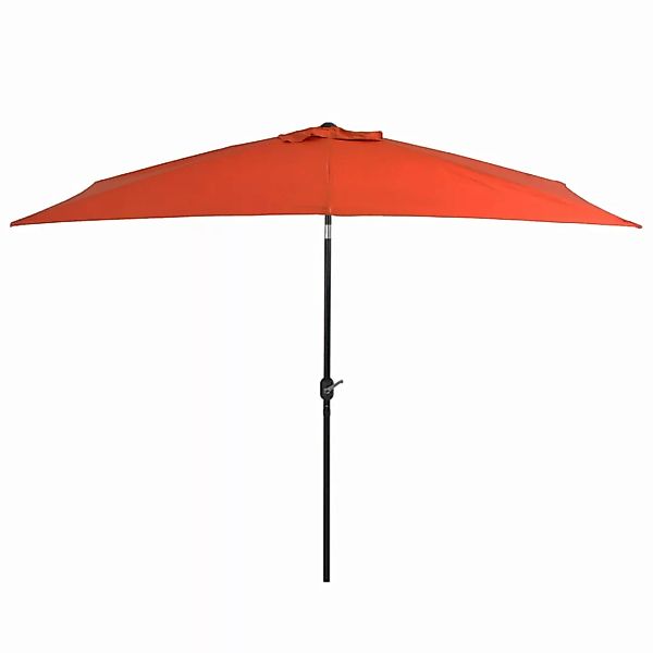 Sonnenschirm Mit Metall-mast 300 X 200 Cm Terrakotta-rot günstig online kaufen