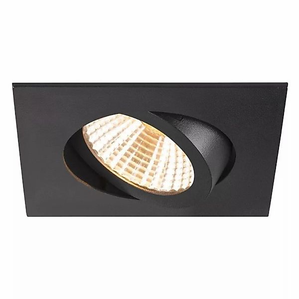 LED Deckeneinbauleuchte New Tria in Schwarz 8,3W 750lm eckig 38° günstig online kaufen