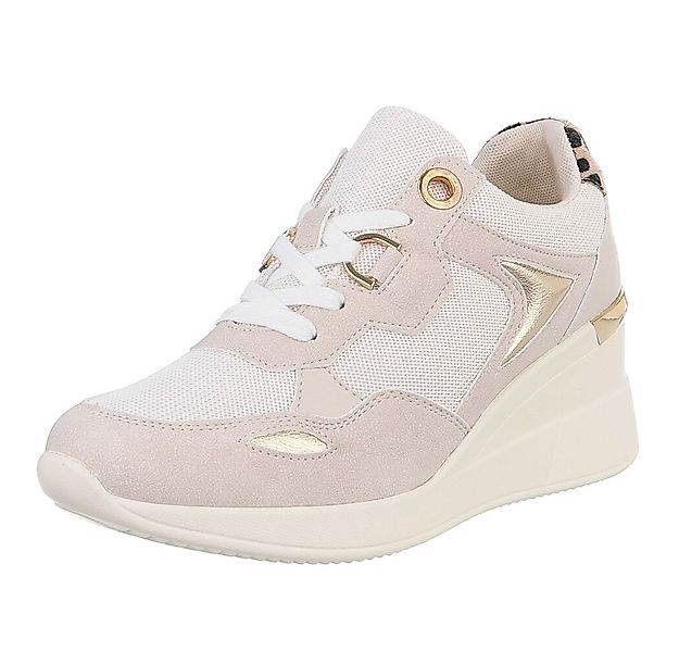 Ital-Design Damen Low-Top Freizeit Sneaker (88577422) Keilabsatz/Wedge Snea günstig online kaufen