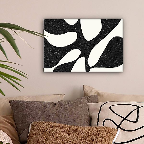 OneMillionCanvasses® Leinwandbild Pflanze - Schwarz - günstig online kaufen