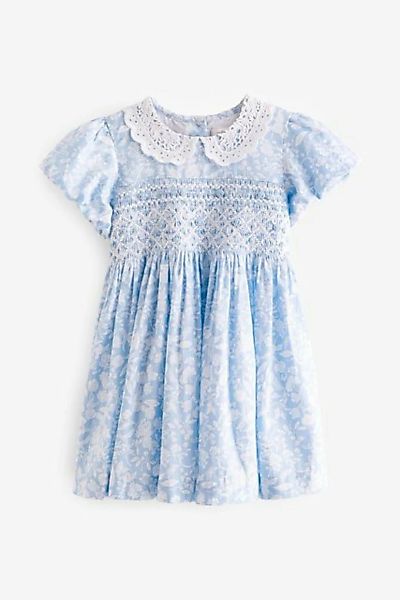 Next Smokkleid Gerafftes Kleid mit Spitzenkragen (1-tlg) günstig online kaufen