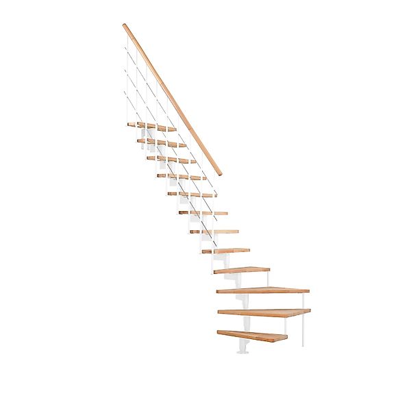 Minka Mittelholmtreppe Style Turn Buche Weiß Raumhöhe bis 304 cm günstig online kaufen