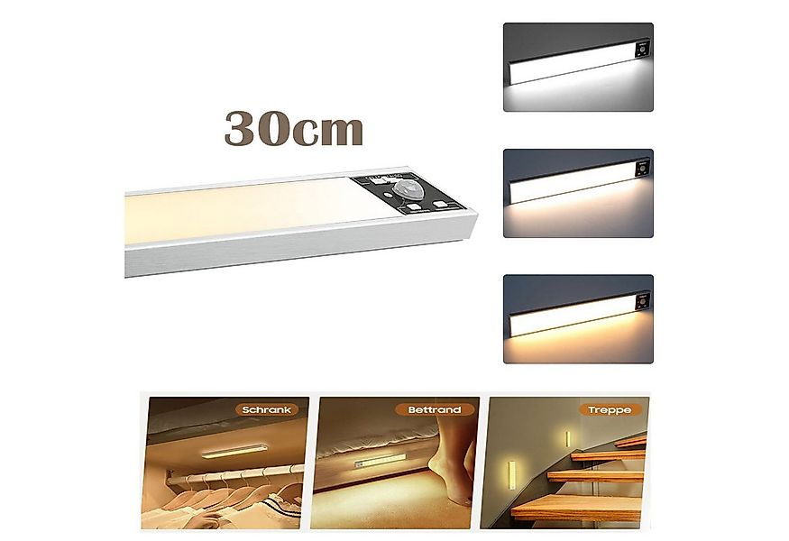 Jibenhome LED Unterbauleuchte Kabellos Schrankbeleuchtung LED Fest Integrie günstig online kaufen