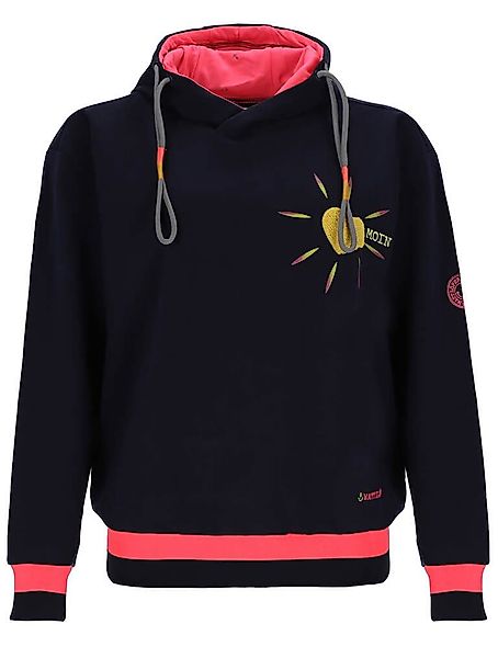Wattlöper Kapuzenpullover Damen Sweathoody mit Frottee-Herz günstig online kaufen