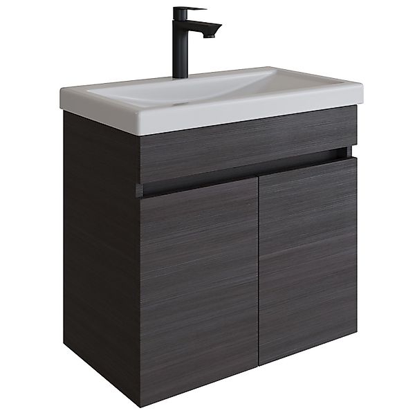 Planetmöbel Waschtisch-Set Waschtischunterschrank 63cm in Anthrazit günstig online kaufen