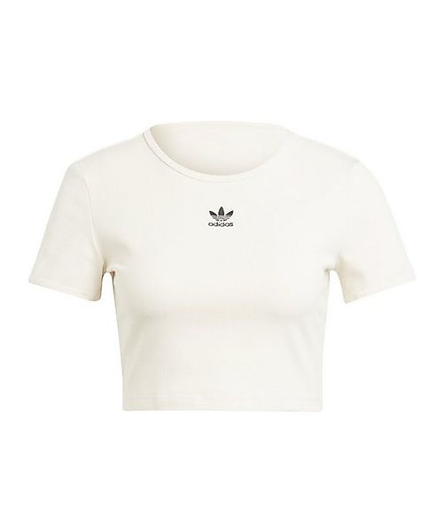 adidas Originals T-Shirt adidas Originals RIB T-Shirt Damen Beige Baumwolle günstig online kaufen