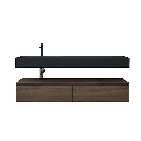 doporro Badmöbel-Set Waschtisch mit Unterschrank 150cm günstig online kaufen