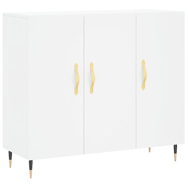 vidaXL Sideboard Weiß 90x34x80 cm Holzwerkstoff 828084 günstig online kaufen