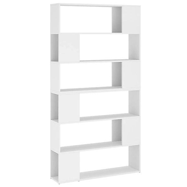 VidaXL Bücherregal Raumteiler Weiß 100x24x188 cm günstig online kaufen