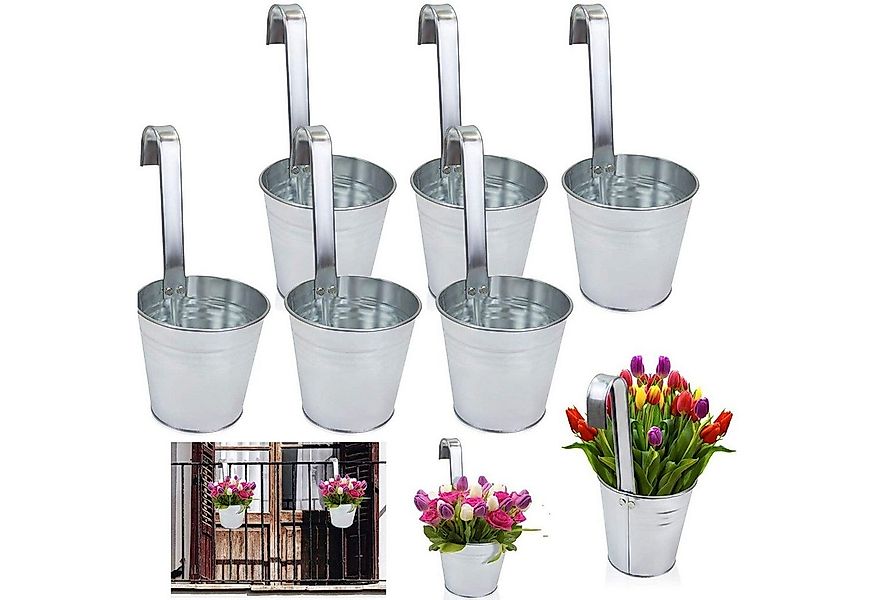 astor24 Pflanzkübel Hängetöpfe Zink (Blumentopf Garten Balkon Blumen Topf K günstig online kaufen
