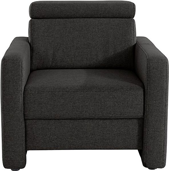 sit&more Sessel "Bologna", mit Federkern, inklusive Kopfteilverstellung günstig online kaufen