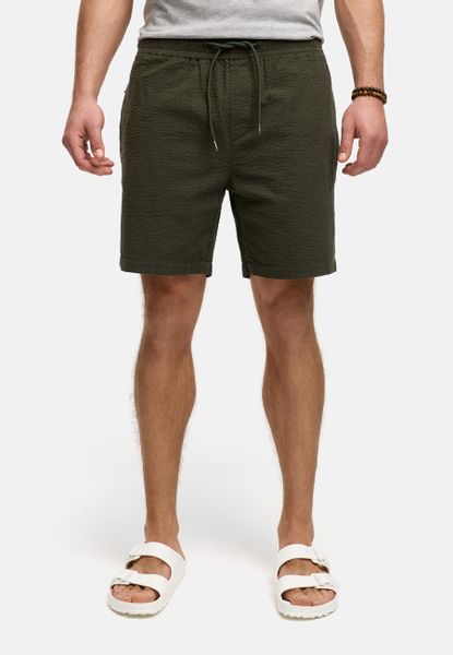 Indicode Chinoshorts INAlizzo aus Seersucker-Material für günstig online kaufen