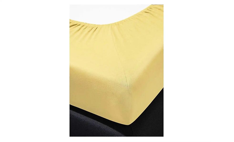 Bierbaum Jersey Spannbetttuch   ¦ gelb ¦ Maße (cm): B: 190 H: 1 Bettwaren > günstig online kaufen