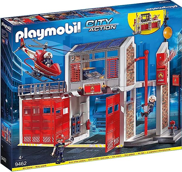 Playmobil® Action 9462 Große Feuerwache mit Soundeffekten, Ab 5 Jahren Spie günstig online kaufen