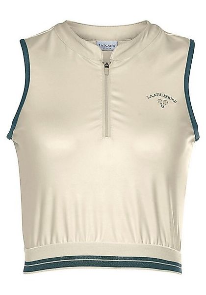 LASCANA ACTIVE Crop-Top Tennis Sporttop mit Reißverschluss günstig online kaufen