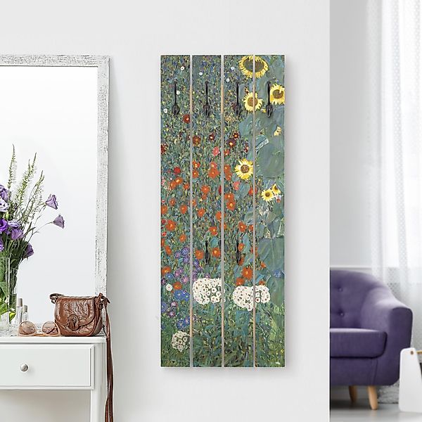 Wandgarderobe Gustav Klimt - Garten Sonnenblumen günstig online kaufen